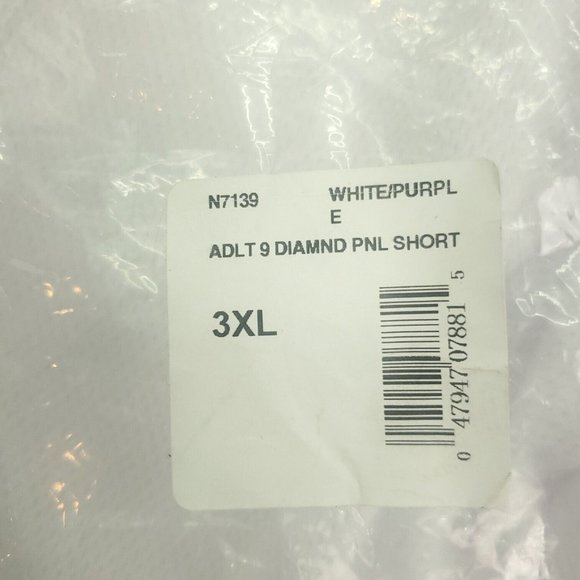 Intensity Athletics Mens White 9 Diamond Panel Pull On Basketball Shorts Sz 3XL - Picture 8 of 11